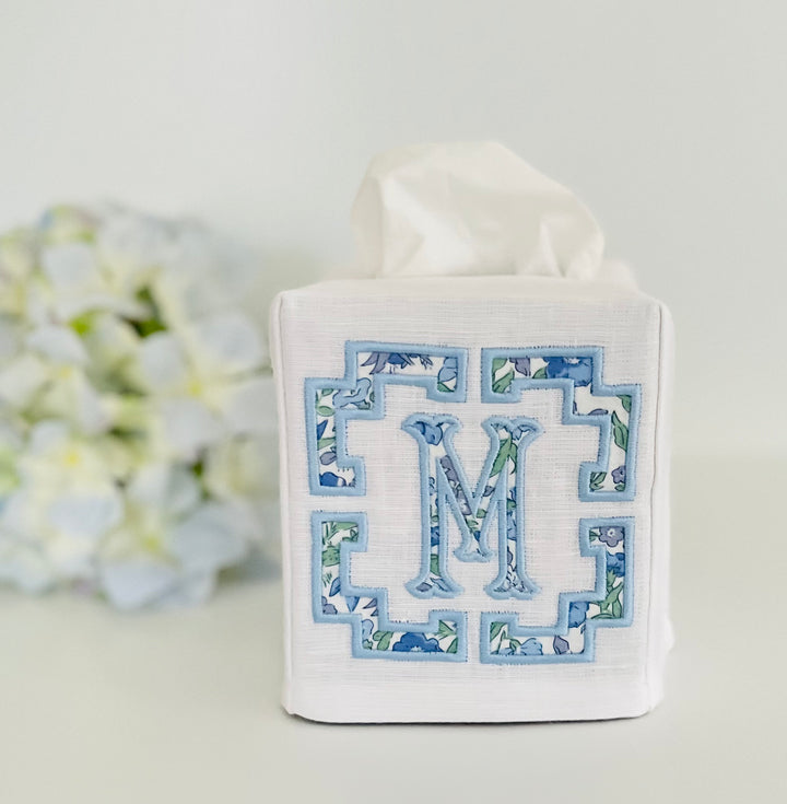 Liberty of London Appliqué Monogram Tissue Box Cover