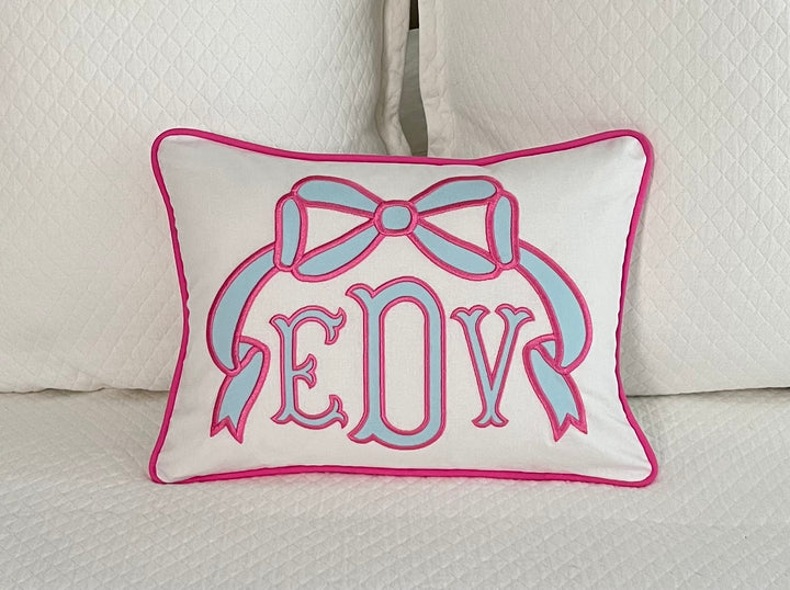 Appliqué Monogram Pillow Cover