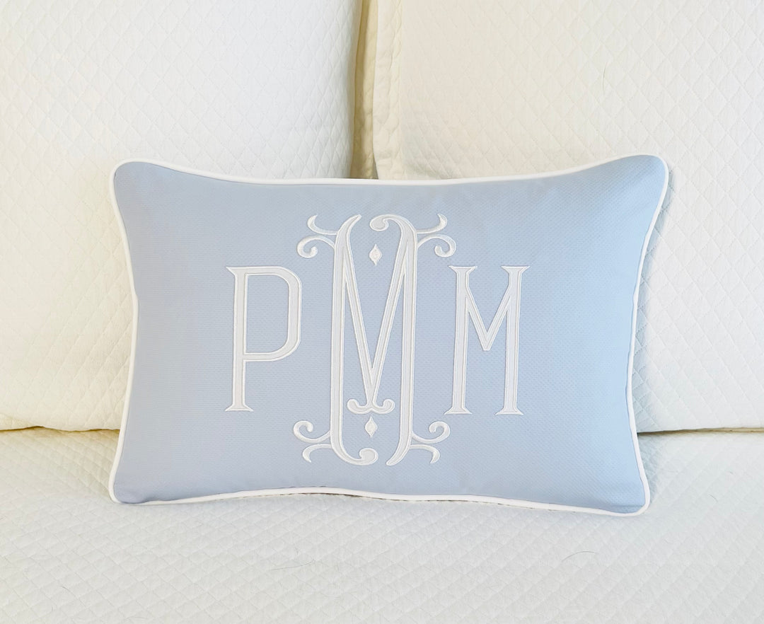 Appliqué Monogram Pillow Cover