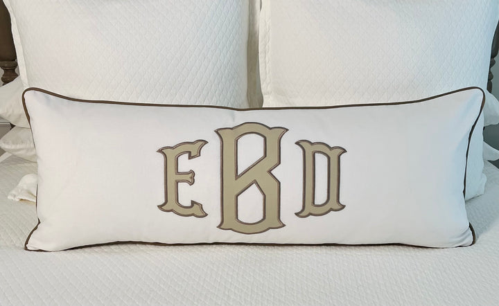 Appliqué Monogram Pillow Cover