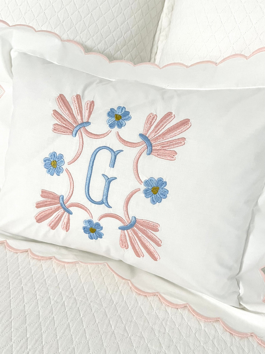Scalloped Baby Boudoir Sham