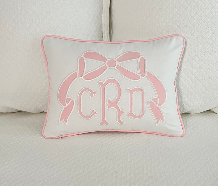 Appliqué Monogram Pillow Cover
