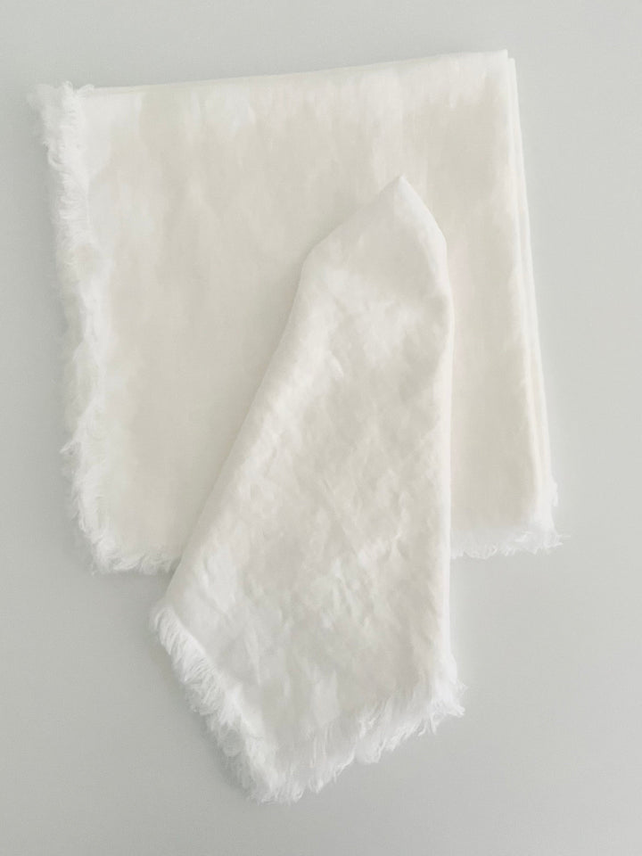 Stonewashed Linen Dinner Napkins ~ Set of 4