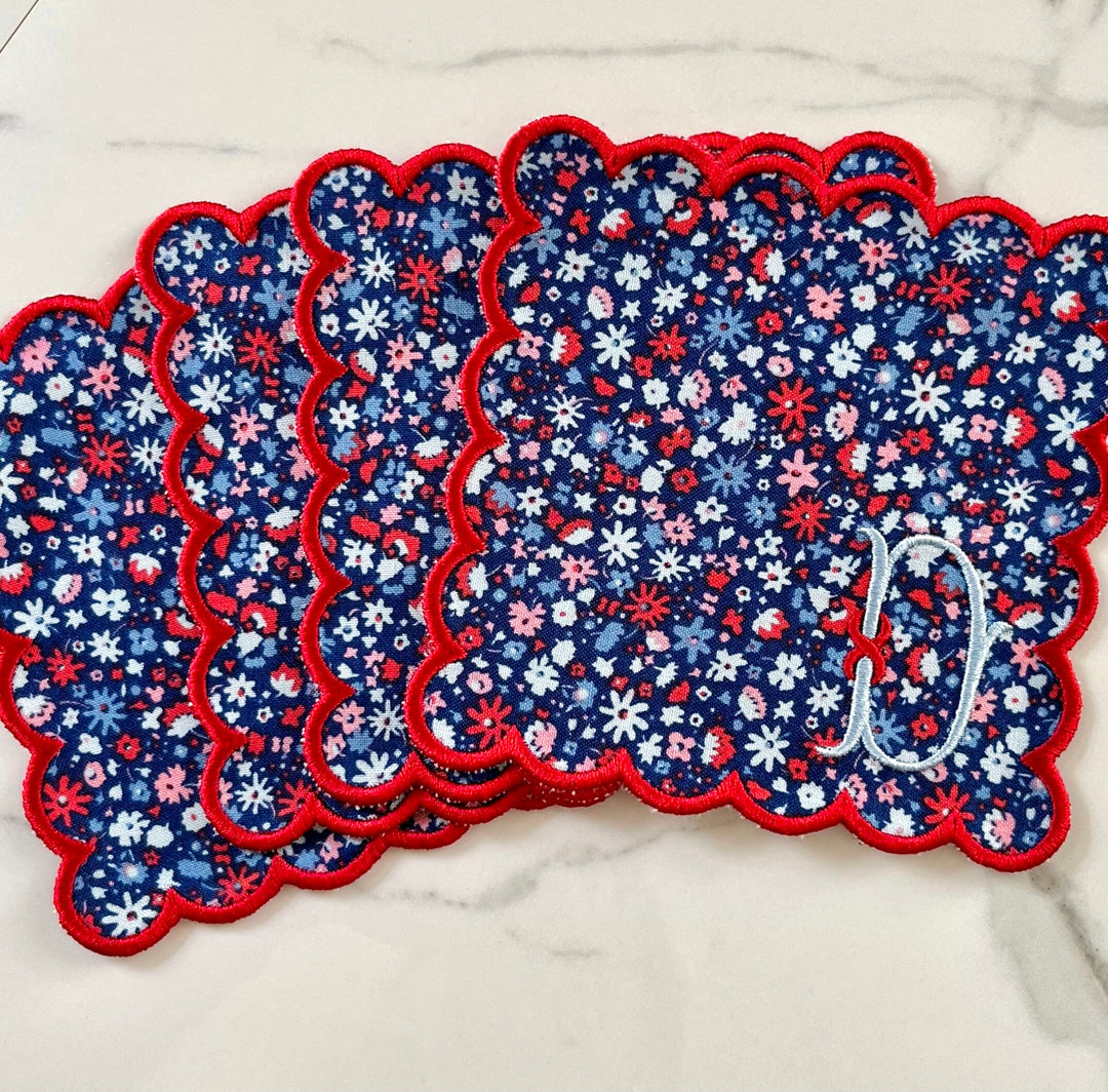 Liberty of London Scalloped Cocktail Napkins - Set of 4