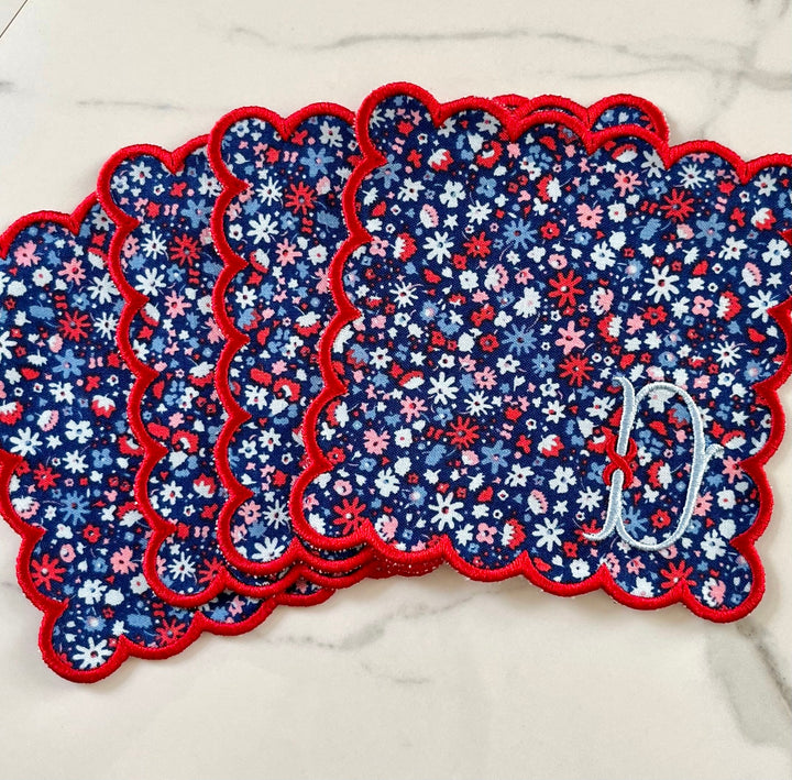 Liberty of London Scalloped Cocktail Napkins - Set of 4