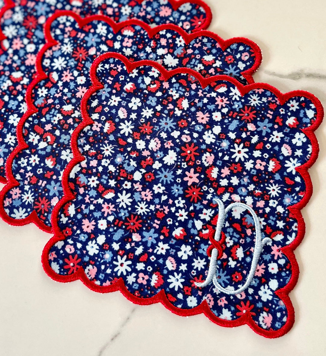 Liberty of London Scalloped Cocktail Napkins - Set of 4
