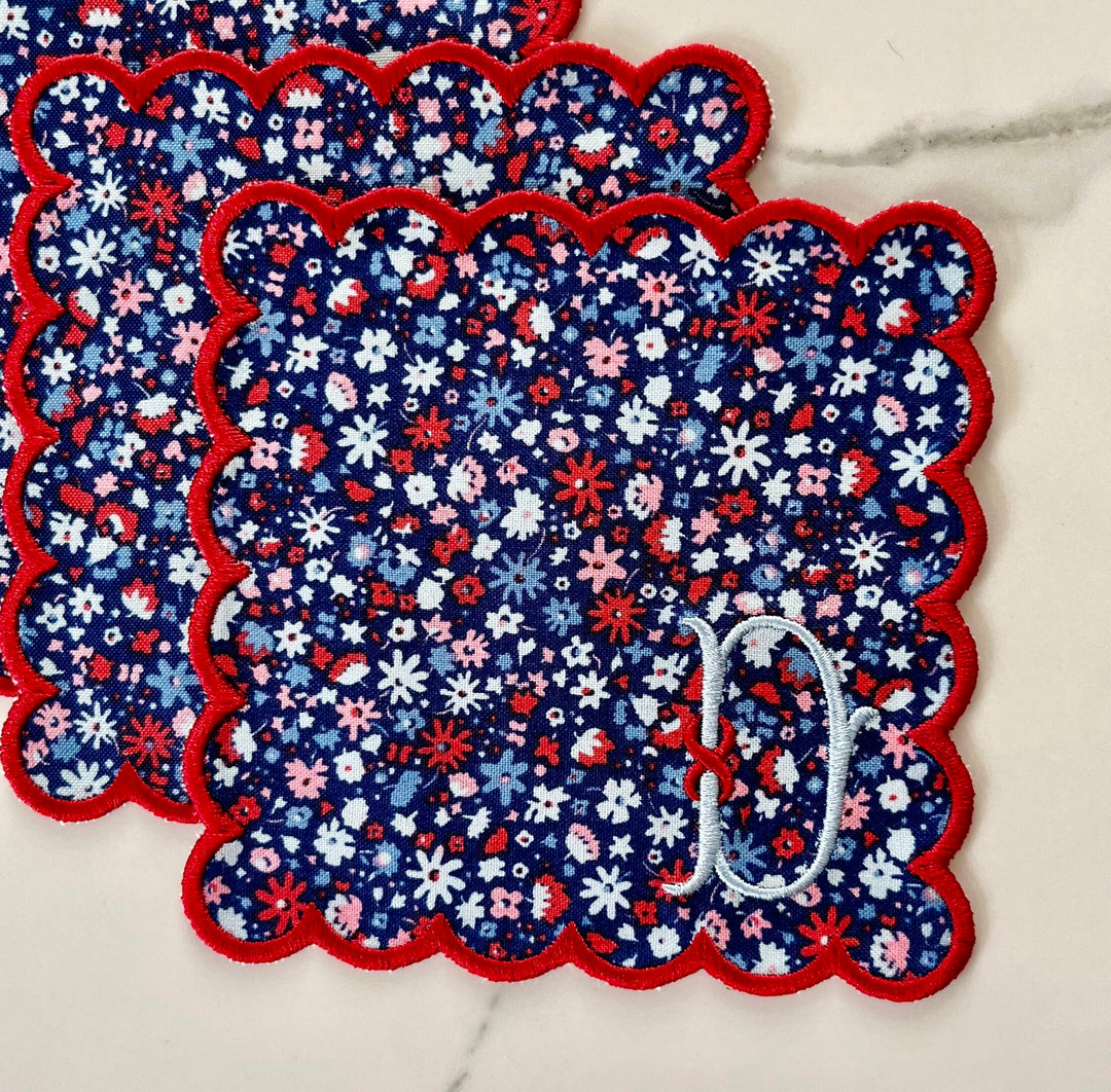 Liberty of London Scalloped Cocktail Napkins - Set of 4
