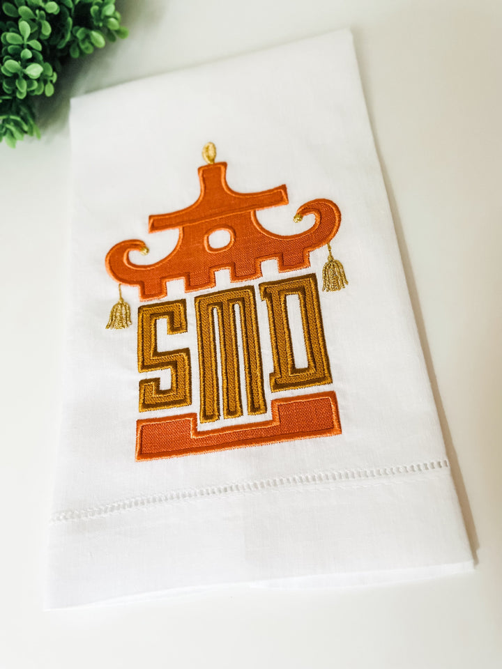 Fall Appliqué Pagoda Guest Towel