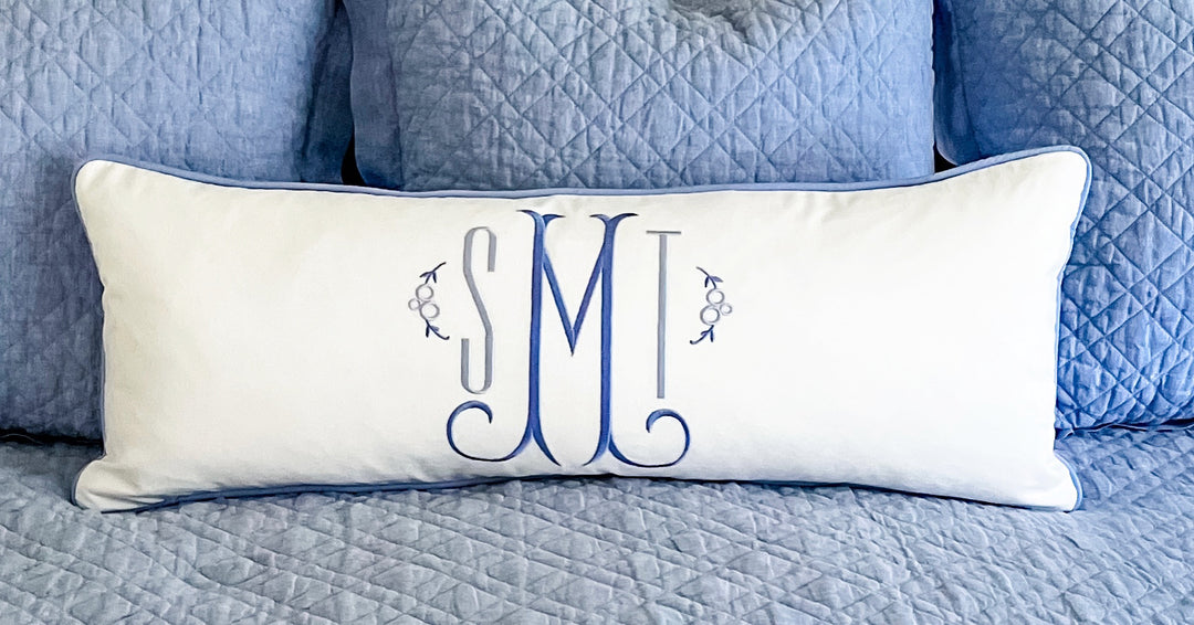 Monogrammed Pillow Cover