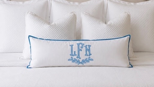 Appliqué Monogram Pillow Cover
