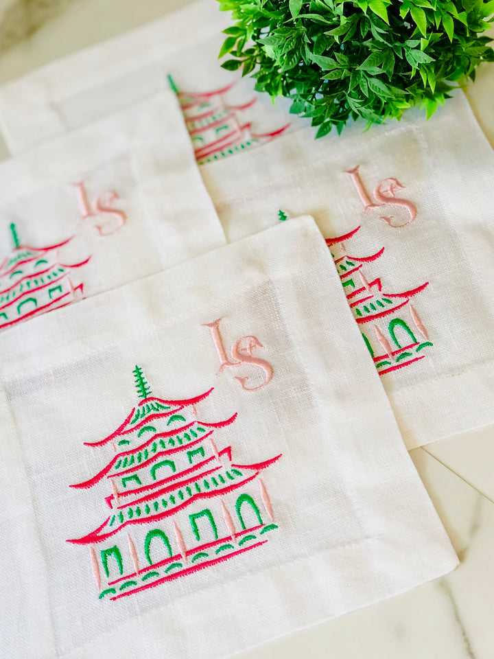 En Plain Cocktail Napkins ~ Set of 4