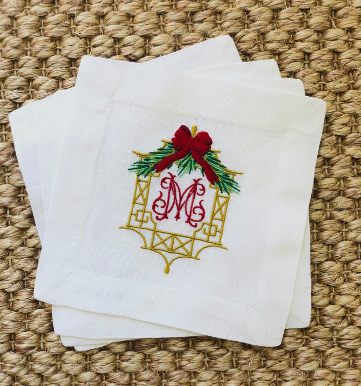 En Plain Cocktail Napkins ~ Set of 4