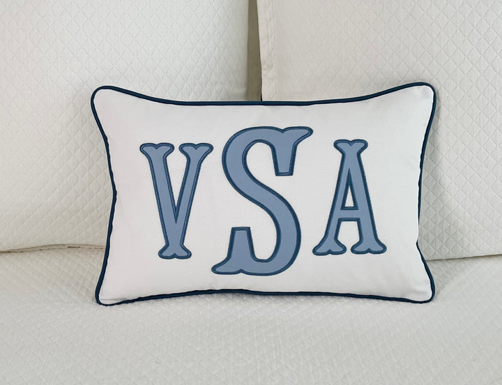 Appliqué Monogram Pillow Cover