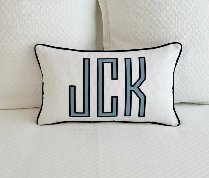 Appliqué Monogram Pillow Cover