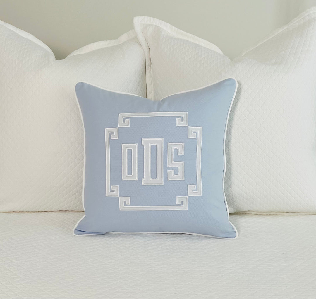 Appliqué Monogram Pillow Cover