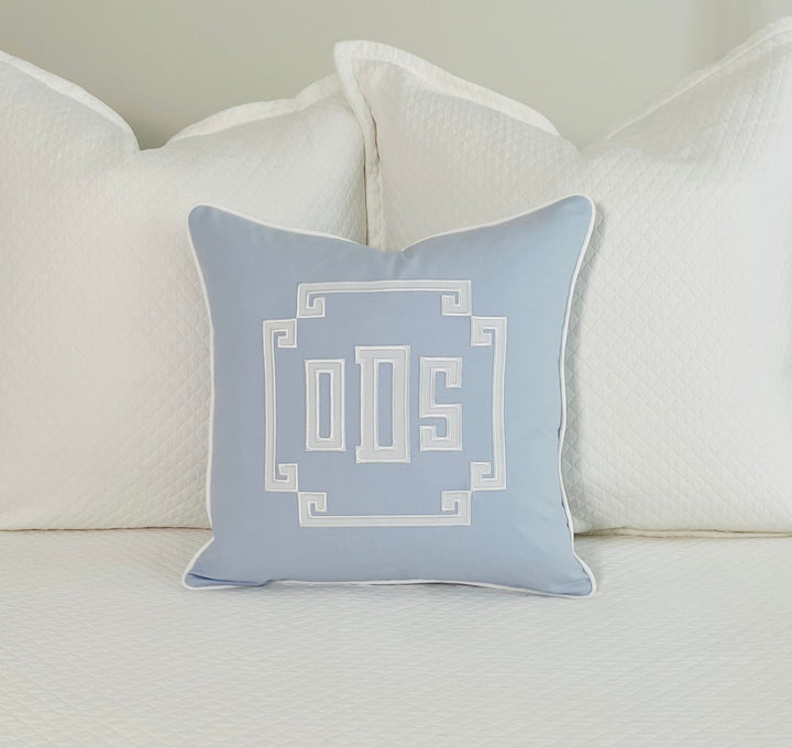 Appliqué Monogram Pillow Cover