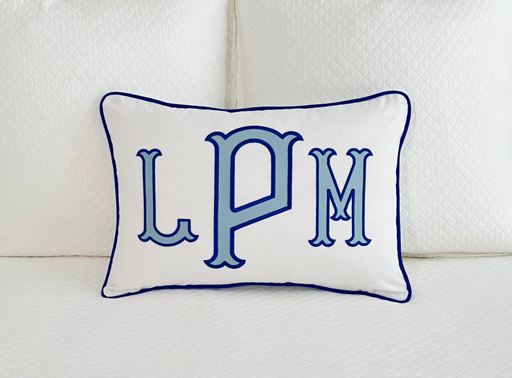 Appliqué Monogram Pillow Cover