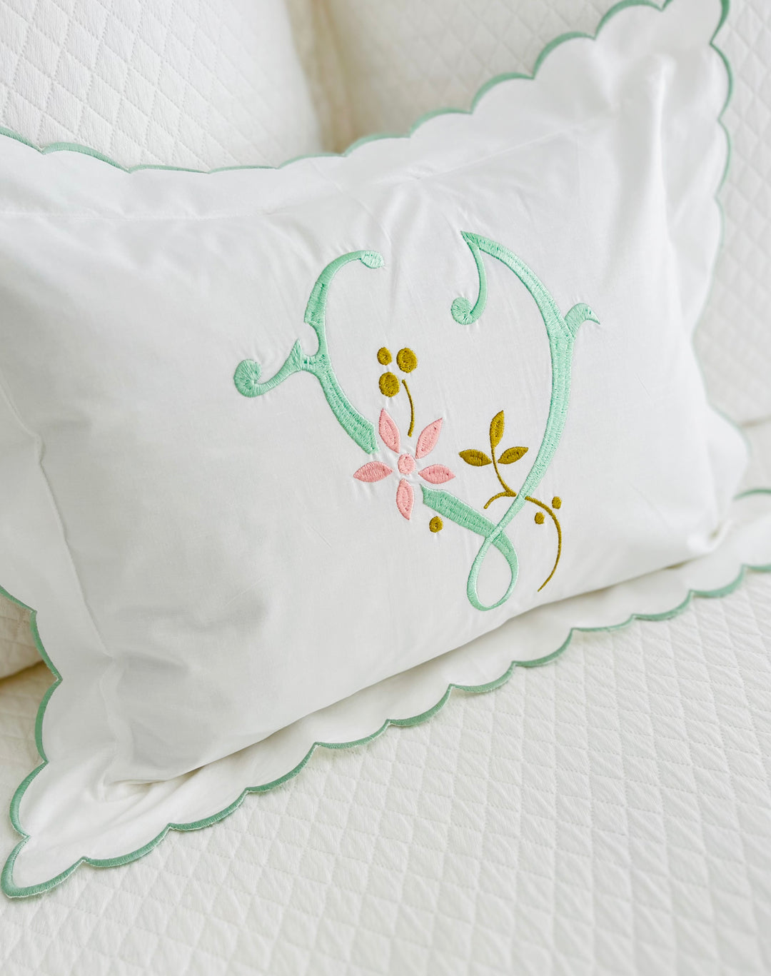 Scalloped Baby Boudoir Sham