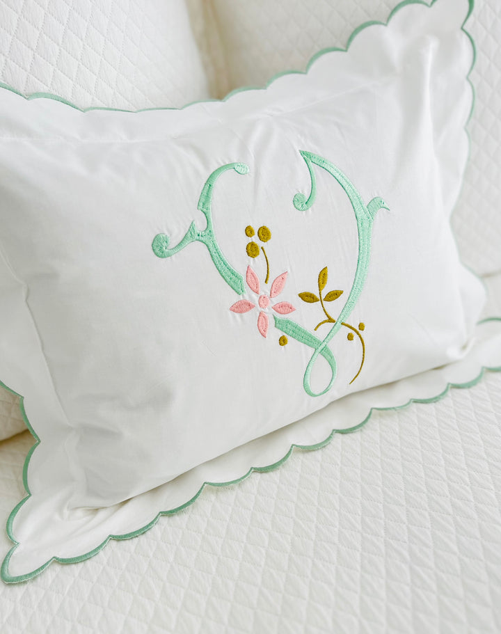 Scalloped Baby Boudoir Sham