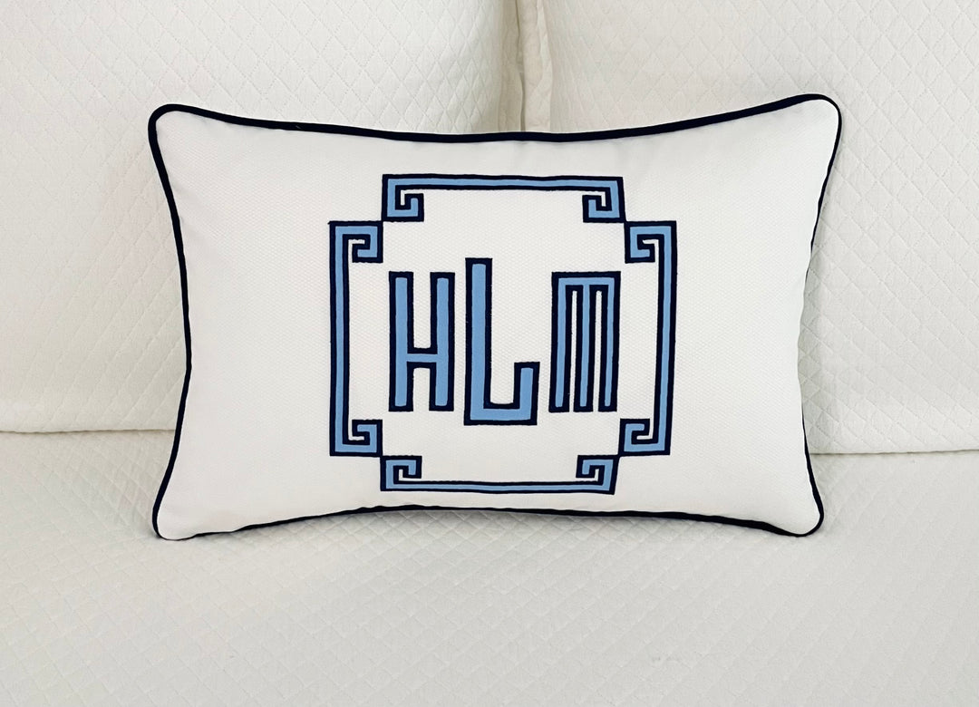 Appliqué Monogram Pillow Cover