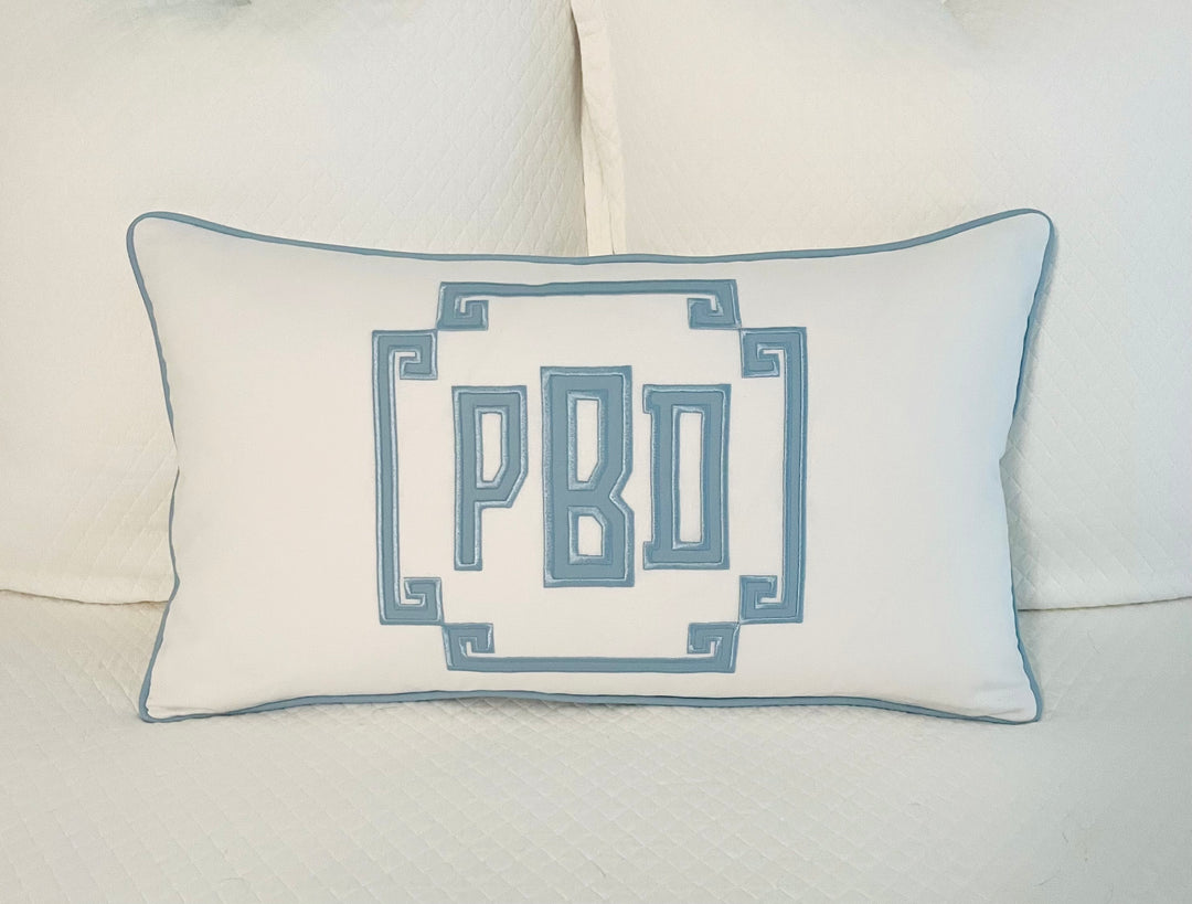 Appliqué Monogram Pillow Cover