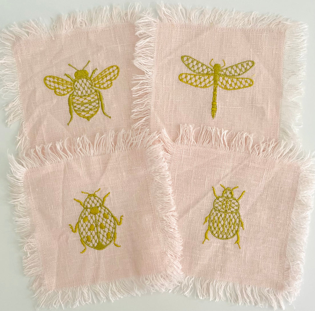 Chic Bugs Cocktail Napkins, Set of 4