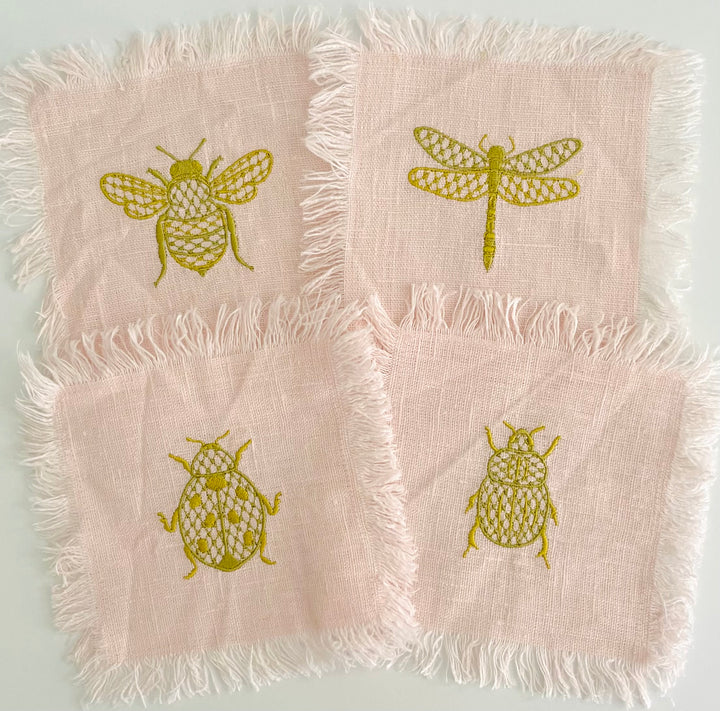 Chic Bugs Cocktail Napkins, Set of 4