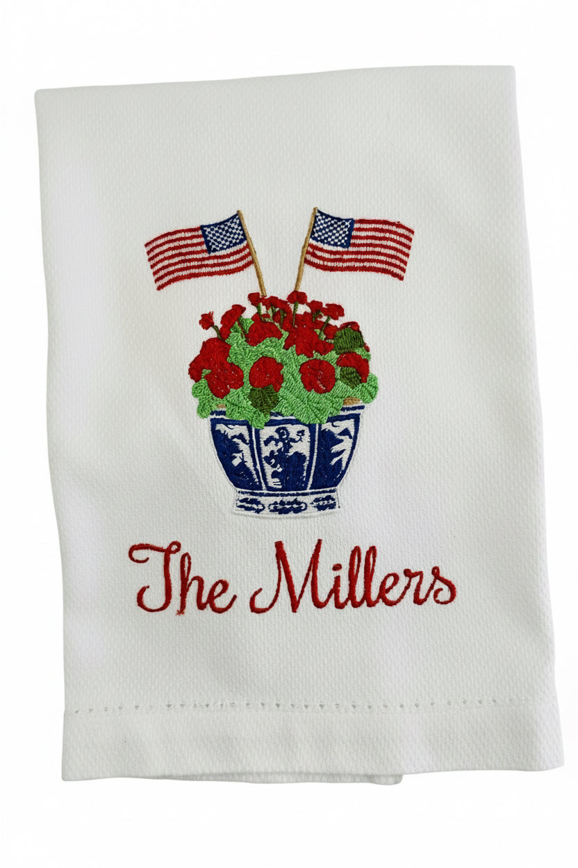 Patriotic Porcelain Guest Towel