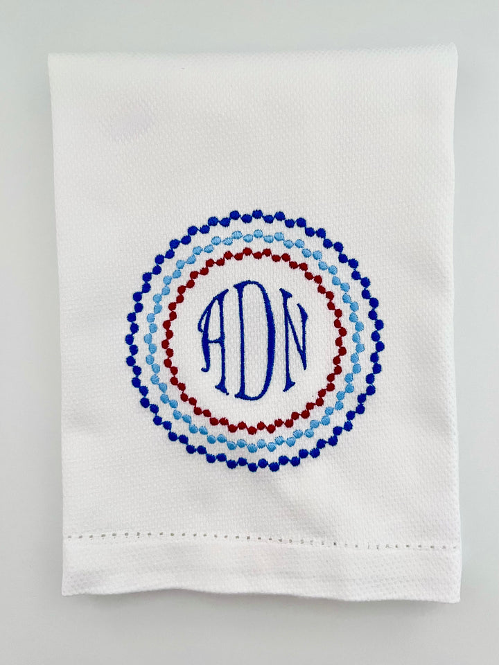 Beaded Circles Guest Towel
