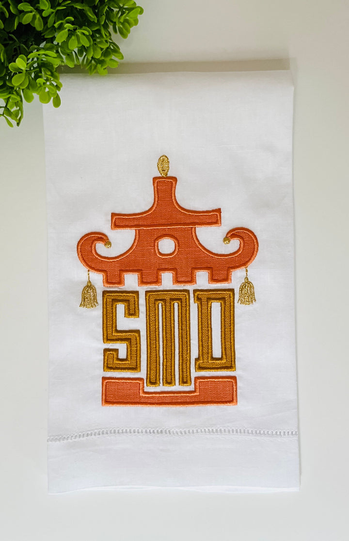 Fall Appliqué Pagoda Guest Towel